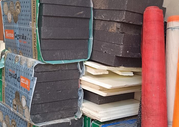 Grajewo ogłoszenia: Sprzedam to co na zdjęciu, 6 paczek strypianu 10 szary, rolka...