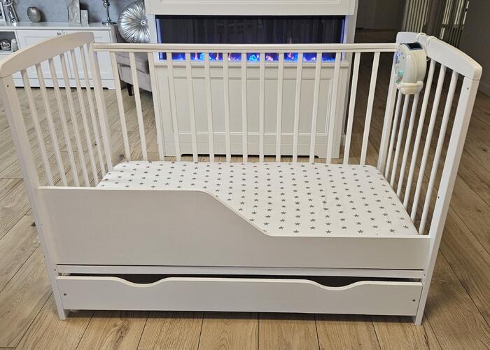 Grajewo ogłoszenia: Sprzedam łóżeczko dziecięce w rozmiarze 120x60 cm wraz z...