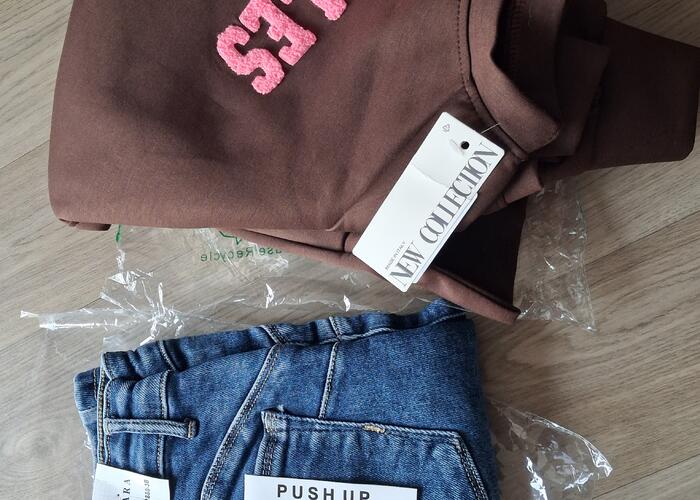 Grajewo ogłoszenia: Sprzedam nowe:
- spodnie jeansowe  Push Up M Sara rozmiar 33 (dł....